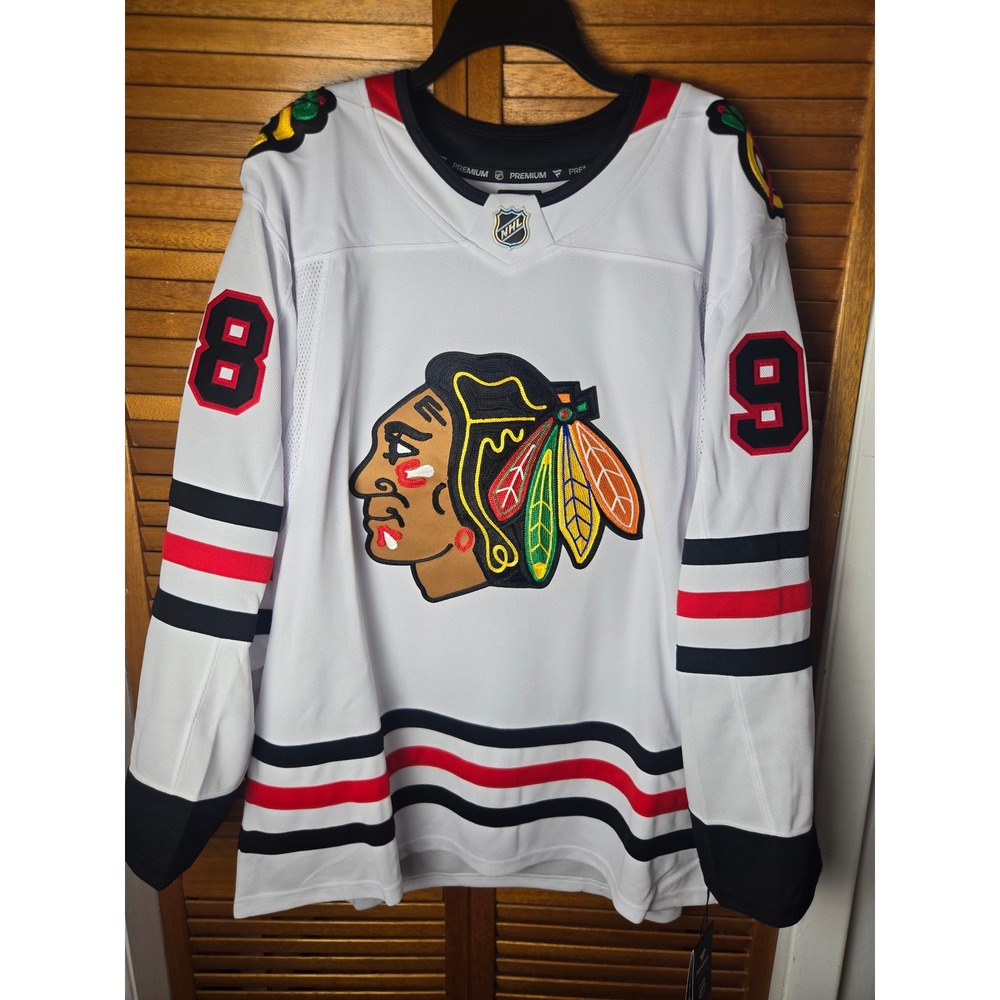 Chicago Blackhawks Connor Bedard Fanatics Premium Away Jersey Size 54 (XL)
